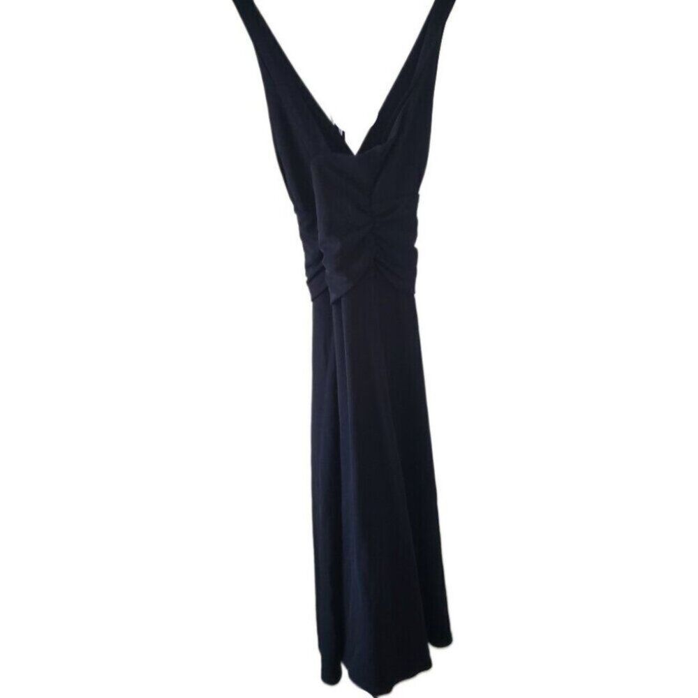 Boston Proper Black Sleeveless V-Neck Dress